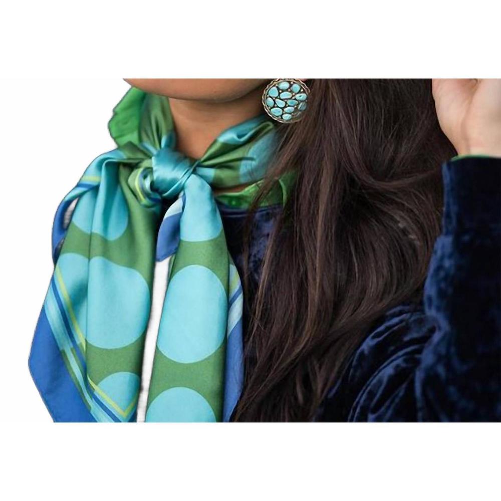 NEW FRINGE SCARVES dottie west scarf in green/ turquoise